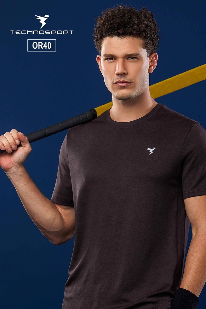 OR40/30-8 | TECHNOSPORT MENS BASIC MELANGE CREWNECK H/S