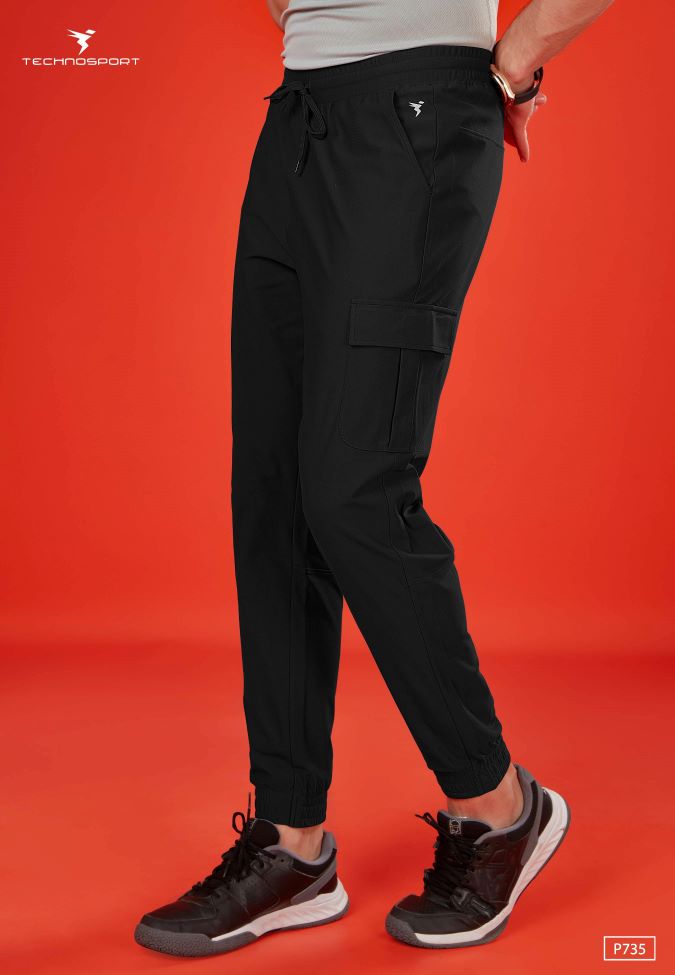 P735/4-1 | TECHNOSPORT MENS BASIC CARGO JOGGERS