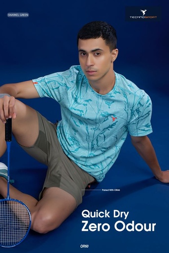 OR60/23-7 | TECHNOSPORT MENS JACQUARD CREW NECK
